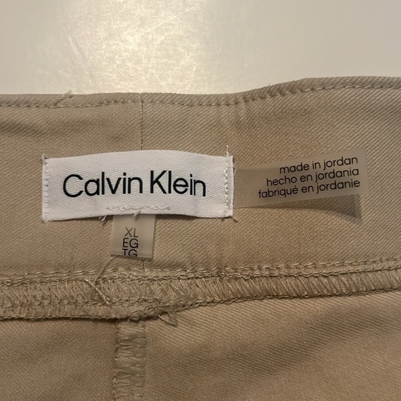 NWT Calvin Klein Front Seam Slim Tapered Leg Stretch Twill Ankle Pants Size XL - Picture 9 of 14